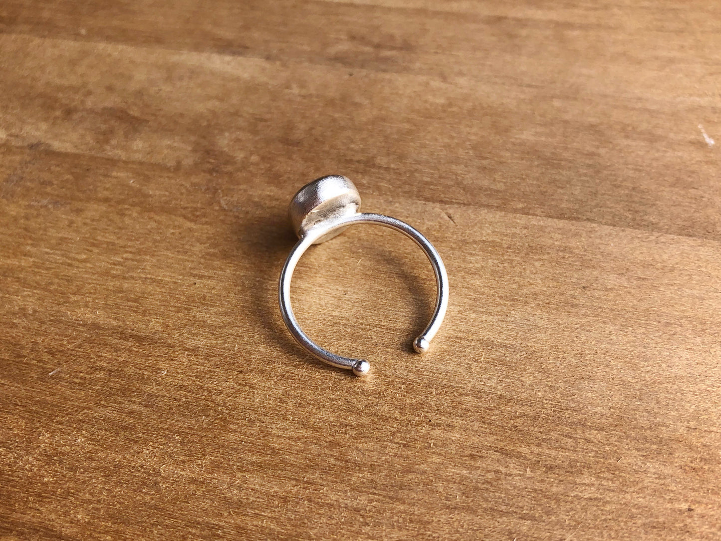 Pastel Blue Ring with real Baby's Breath flowers (Brudslöja)