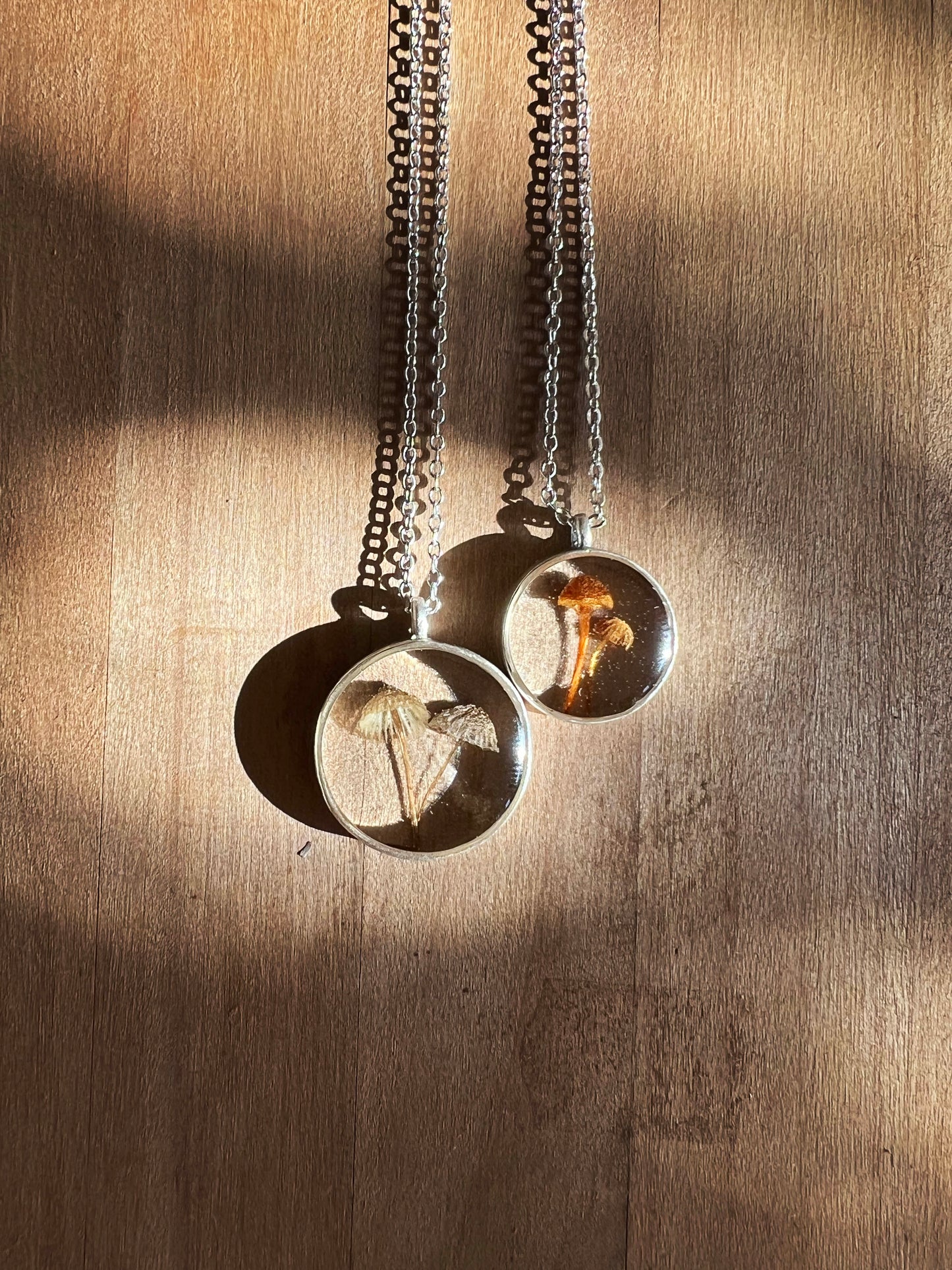 Tiny Forest Mushroom Necklace