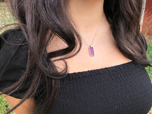 Colorful necklaces with real Flowers and Leaves