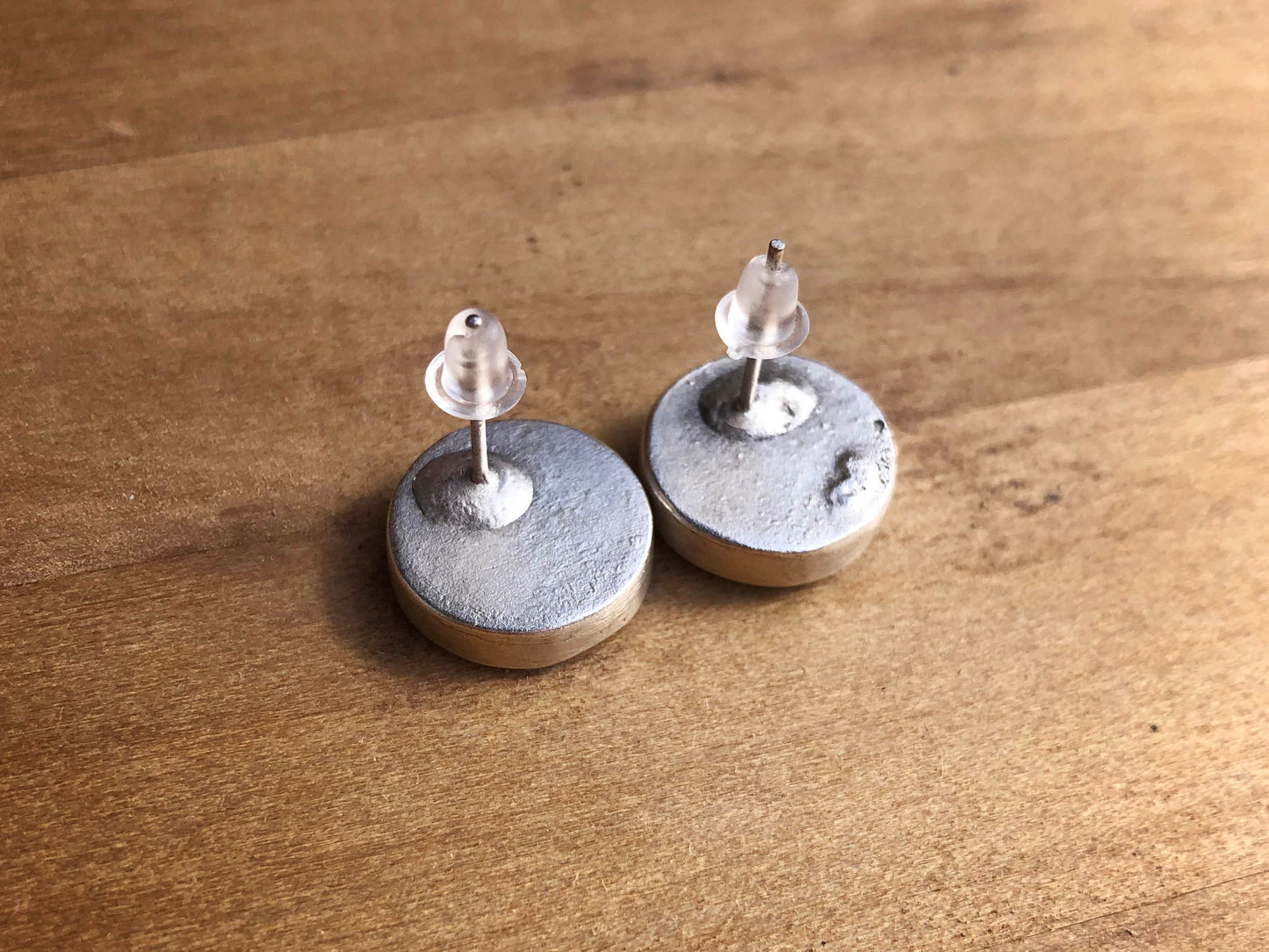 Pastel Blue earrings with real Queen Anne's Lace flowers (Hundkäx)