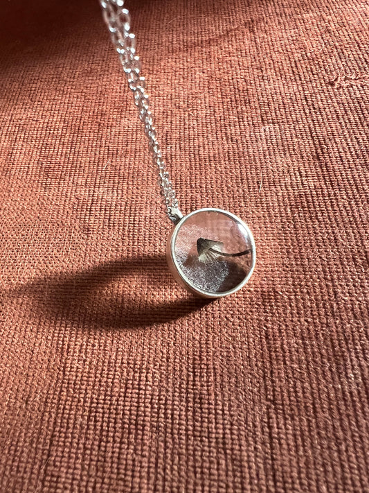 Tiny Forest Mushroom Necklace