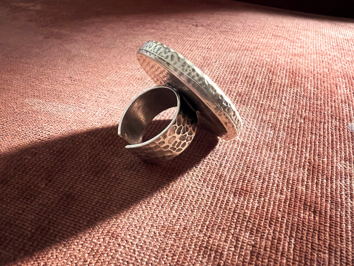 Burgundy Botanical Rings - XL