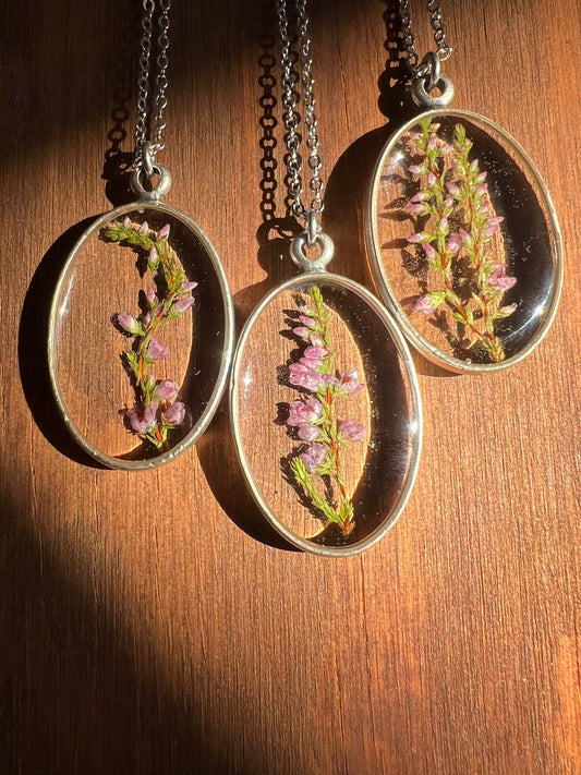 Wild Heather Pendants