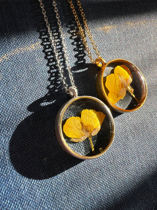 Golden Buttercup Necklace