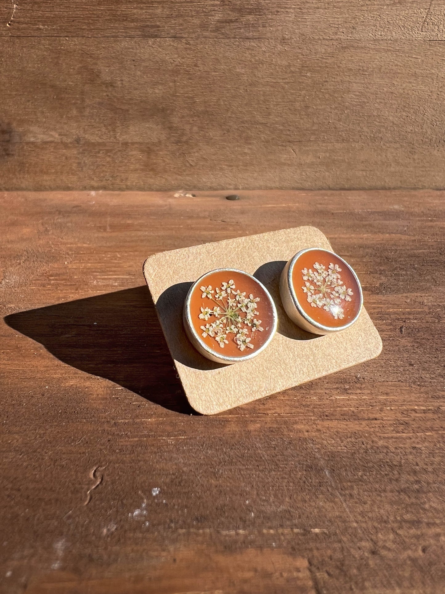 Orange Meadow Bloom Earrings