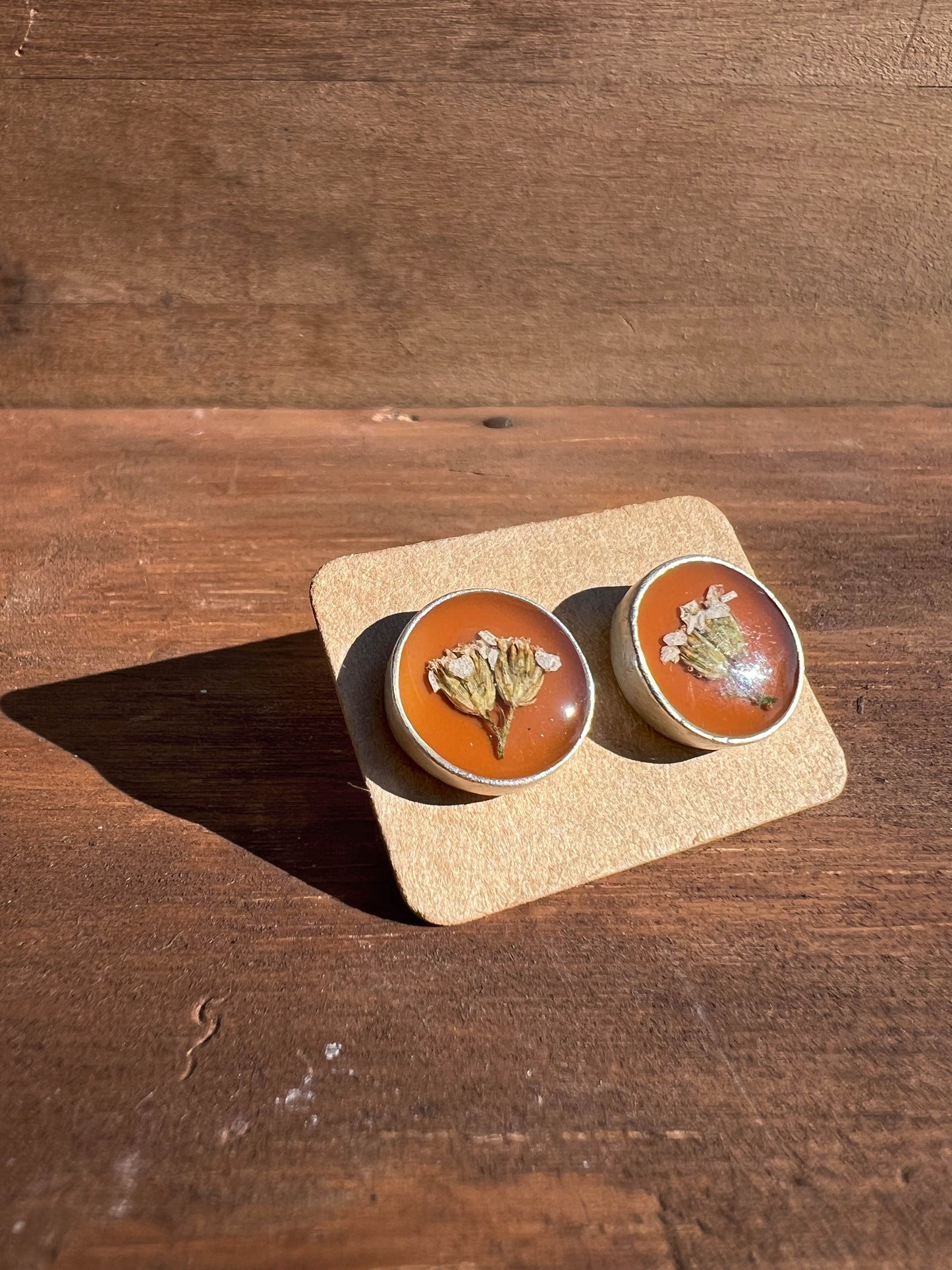 Orange Meadow Bloom Earrings