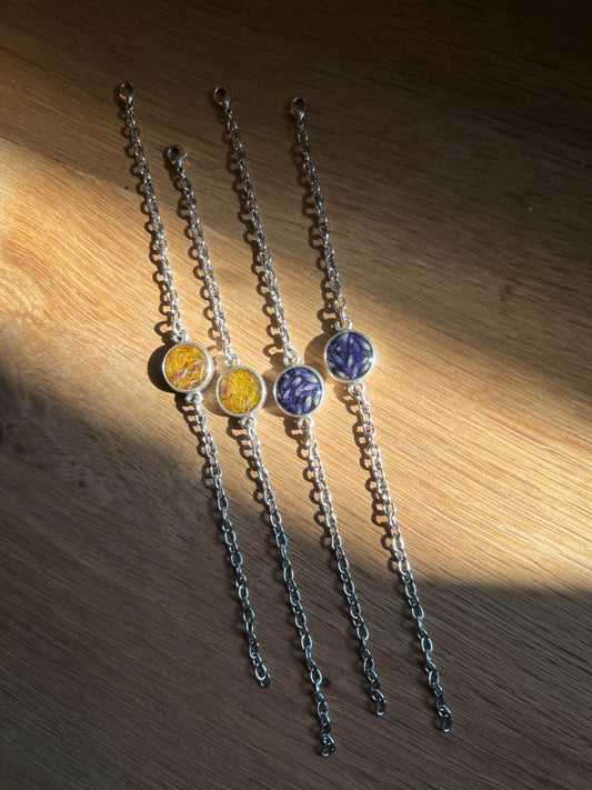 Lavender & coltsfoot bracelet